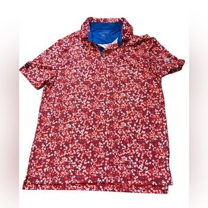 GOOD GOOD POLOS
 BEACHSIDE red /white/blue  FLORAL POLO